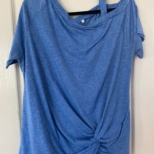 XL Amazon Blue off shoulder tee. Cute.